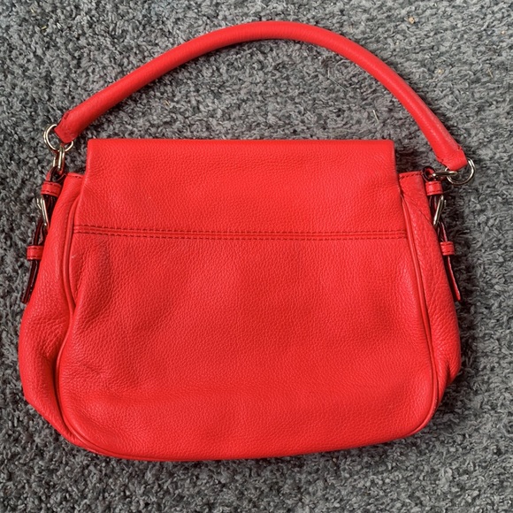 Neon coral orange Kate Spade handbag purse - Picture 5 of 9